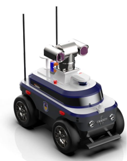 警用巡邏安防機器人 （第1代，集成環境感知+動態決策+行為控制和報警裝置+自主感知+自主行走）