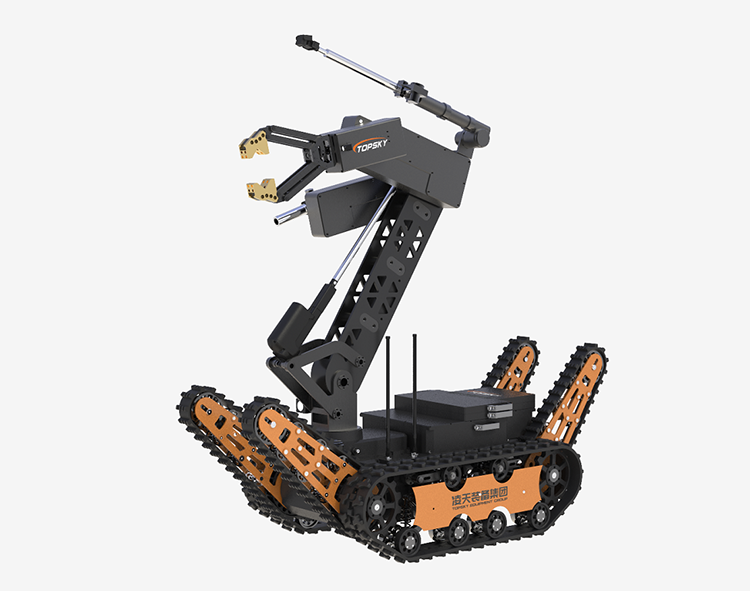 重型排爆機器人（重量650kg,夾持力120kg，前后雙擺臂）【第6代】
