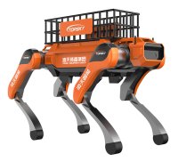 輔助運(yùn)輸四足機(jī)器狗（40kg超級(jí)大狗，第6代，高強(qiáng)度載物框+伴隨功能+自探索式導(dǎo)航系統(tǒng)+自組網(wǎng)+云管理平臺(tái)）