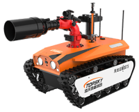 防爆消防滅火偵察機(jī)器人（D6重型，全功能款，雙向語音對(duì)講+語音控制+漏電探測+火焰識(shí)別+自主跟隨+半自住行走）